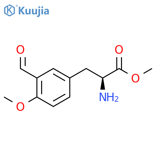 L-Tyrosine, 3-formyl-O-methyl-, methyl ester structure