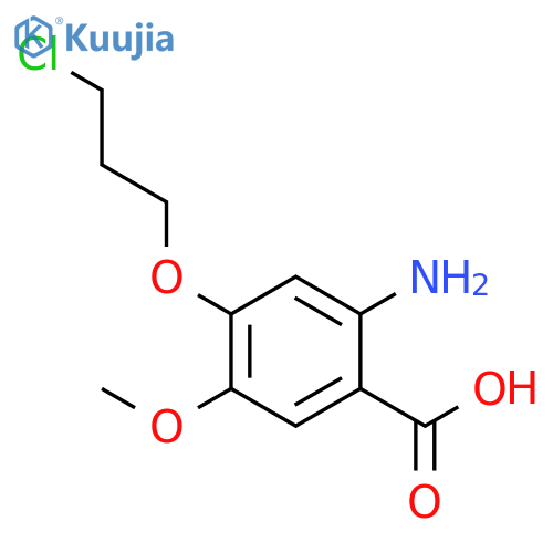 BENZOIC ACID, 2-AMINO-4-(3-CHLOROPROPOXY)-5-METHOXY- structure