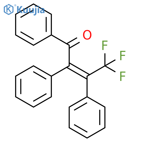 2-Buten-1-one, 4,4,4-trifluoro-1,2,3-triphenyl-, (2Z)- structure
