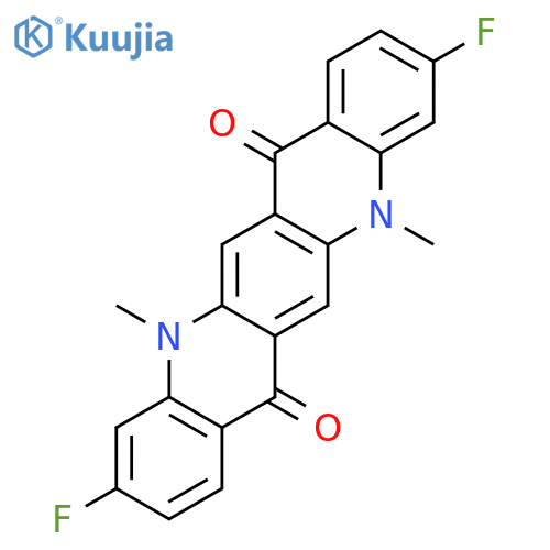 3,10-difluoro-5,12-dimethyl-5,12-dihydroquino2,3-bacridine-7,14-dione structure
