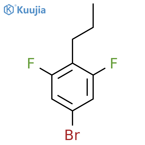 Benzene, 5-bromo-1,3-difluoro-2-propyl- structure