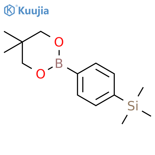 1,3,2-Dioxaborinane, 5,5-dimethyl-2-[4-(trimethylsilyl)phenyl]- structure