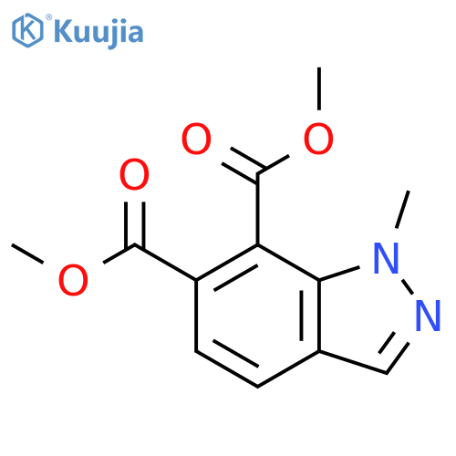 1H-Indazole-6,7-dicarboxylic acid, 1-methyl-, dimethyl ester structure