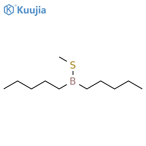 Borinic acid, dipentylthio-, methyl ester structure