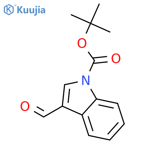 Tert-butyl 3-formyl-1H-indole-1-carboxylate structure