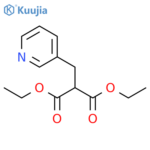 Propanedioic acid,2-(3-pyridinylmethyl)-, 1,3-diethyl ester structure