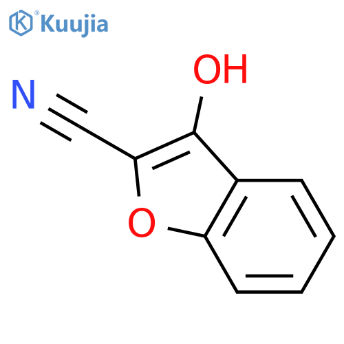 3-hydroxybenzofuran-2-carbonitrile structure