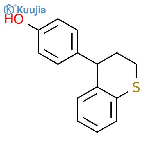 Phenol, 4-(3,4-dihydro-2H-1-benzothiopyran-4-yl)- structure