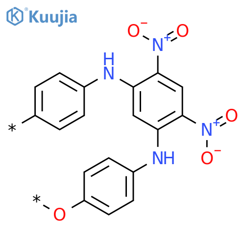 POLY[OXY-1,4-PHENYLENEIMINO(4,6-DINITRO-1,3-PHENYLENE)IMINO-1,4-PHENYLENE] structure