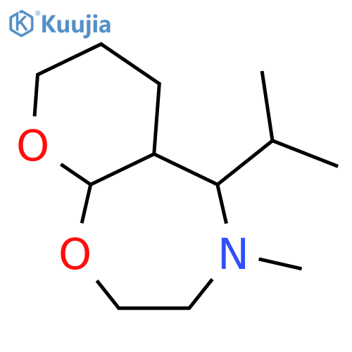 6H-Pyrano[3,2-f]-1,4-oxazepine, octahydro-4-methyl-5-(1-methylethyl)- structure