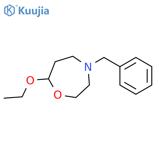 1,4-Oxazepine, 7-ethoxyhexahydro-4-(phenylmethyl)- structure