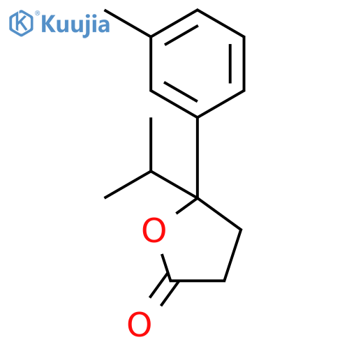 2(3H)-Furanone, dihydro-5-(1-methylethyl)-5-(3-methylphenyl)- structure