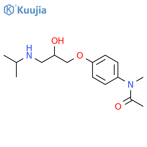 N-{4-[2-hydroxy-3-(propan-2-ylamino)propoxy]phenyl}-N-methylacetamide structure
