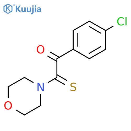 Morpholine, 4-[2-(4-chlorophenyl)-2-oxo-1-thioxoethyl]- structure