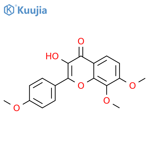 3-Hydroxy-4',7,8-trimethoxyflavone structure