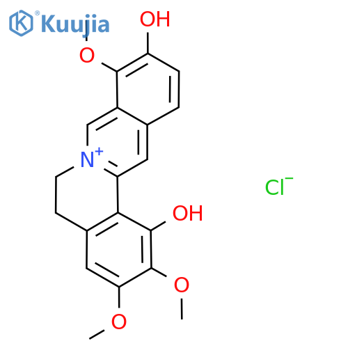 1,10-dihydroxy-2,3,9-trimethoxy-5,6-dihydroisoquino[3,2-a]isoquinolinium chloride structure