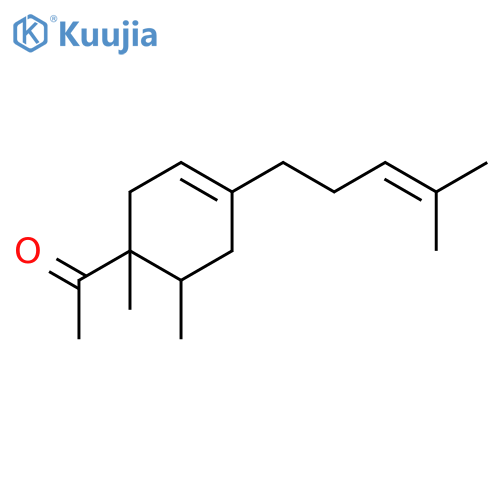 Ethanone,1-[1,6-dimethyl-4-(4-methyl-3-penten-1-yl)-3-cyclohexen-1-yl]- structure