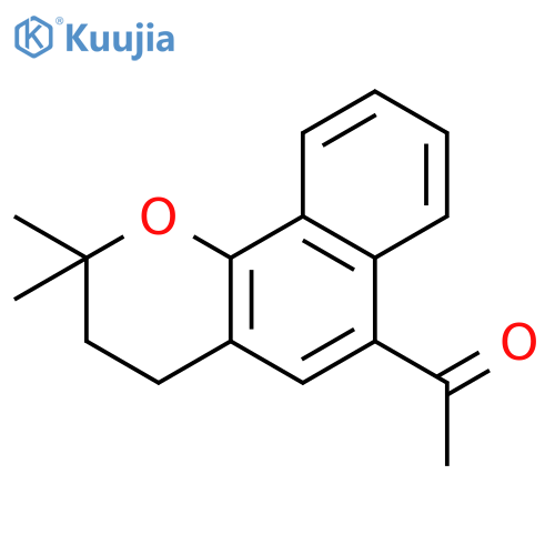 ETHANONE, 1-(3,4-DIHYDRO-2,2-DIMETHYL-2H-NAPHTHO[1,2-B]PYRAN-6-YL)- structure