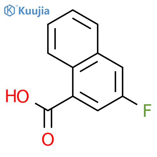 3-fluoronaphthalene-1-carboxylic acid structure