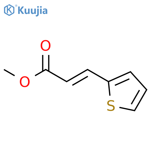 methyl (2E)-3-(thiophen-2-yl)prop-2-enoate structure