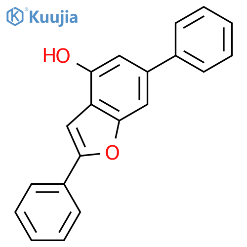 4-Benzofuranol, 2,6-diphenyl- structure