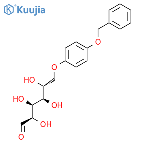 D-GLUCOSE, 6-O-[4-(PHENYLMETHOXY)PHENYL]- structure