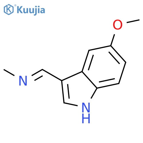 N-[(5-methoxy-1H-indol-3-yl)methylene]-Methanamine structure