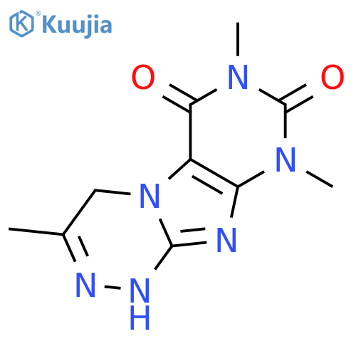 3,7,9-trimethyl-1H,4H,6H,7H,8H,9H-1,2,4triazino4,3-gpurine-6,8-dione structure