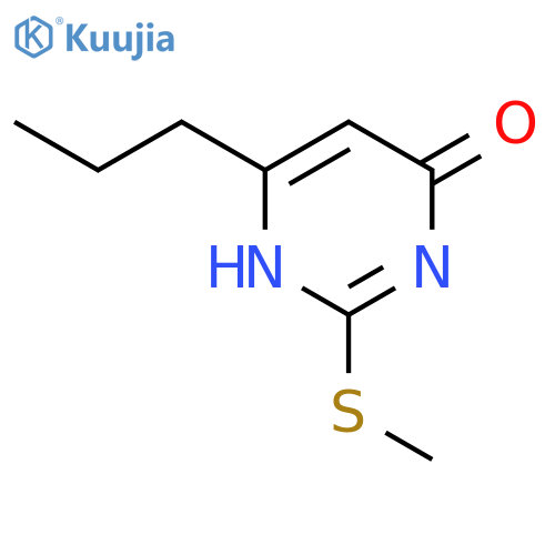 2-(methylsulfanyl)-6-propyl-3,4-dihydropyrimidin-4-one structure