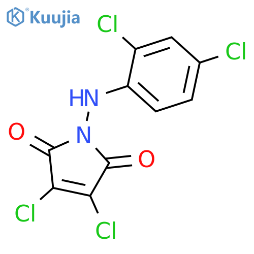 1H-PYRROLE-2,5-DIONE, 3,4-DICHLORO-1-[(2,4-DICHLOROPHENYL)AMINO]- structure