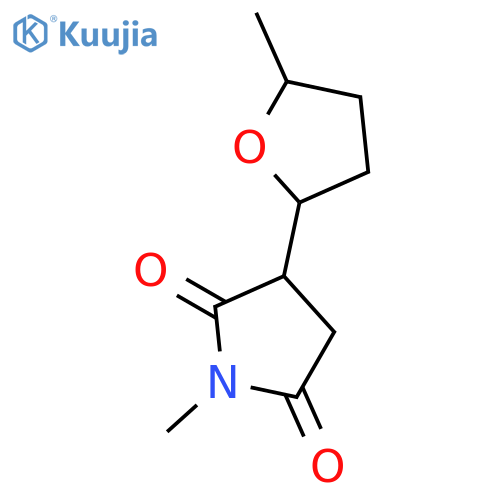 2,5-Pyrrolidinedione, 1-methyl-3-(tetrahydro-5-methyl-2-furanyl)- structure