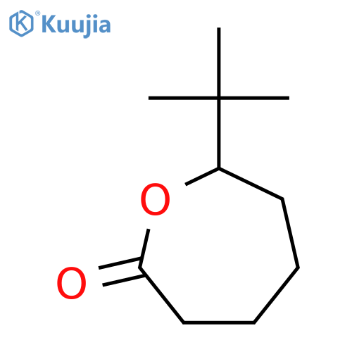 2-Oxepanone,7-(1,1-dimethylethyl)- structure