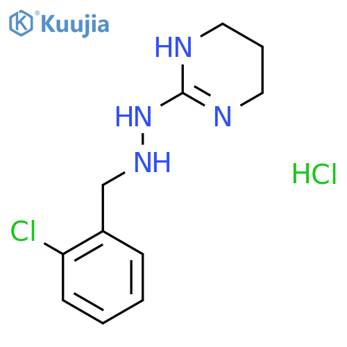 2-[2-(2-chlorobenzyl)hydrazino]-1,4,5,6-tetrahydropyrimidine hydrochloride structure