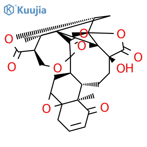(2R,11R,12S,15S,18S,19R,20S,21S,23R,26S)-15-hydroxy-11,18,21-trimethyl-5,17,24,28,29-pentaoxanonacyclo[17.9.1.1~1,20~.0~2,12~.0~4,6~.0~6,11~.0~15,19~.0~18,23~.0~21,26~]triacont-8-ene-10,16,25,30-tetrone (non-preferred name) structure