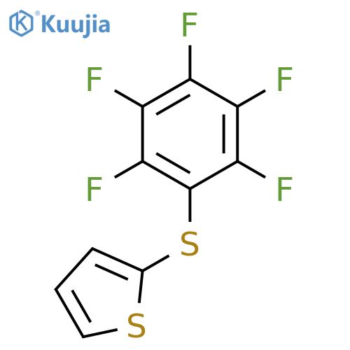 Thiophene, 2-[(pentafluorophenyl)thio]- structure