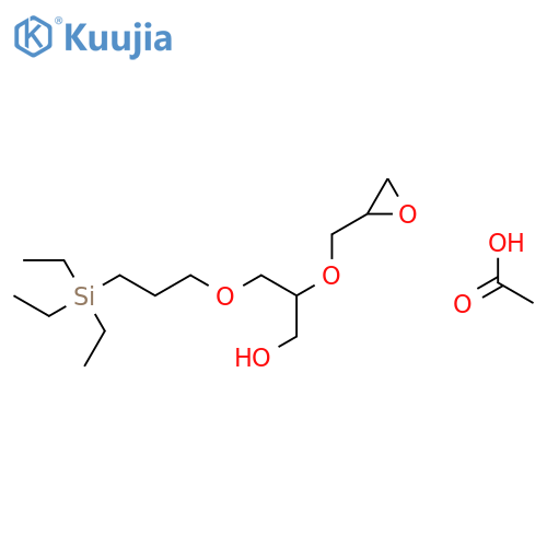 1-Propanol, 2-(oxiranylmethoxy)-3-[3-(triethylsilyl)propoxy]-, acetate structure