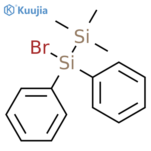 Disilane, 1-bromo-2,2,2-trimethyl-1,1-diphenyl- structure