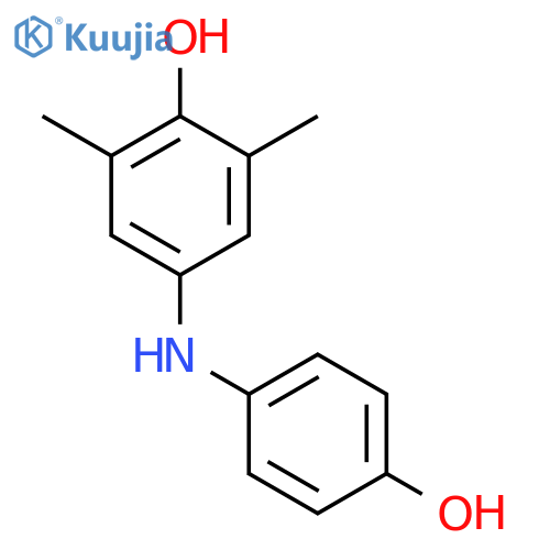 PHENOL, 4-[(4-HYDROXYPHENYL)AMINO]-2,6-DIMETHYL- structure