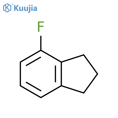 1H-Indene, 4-fluoro-2,3-dihydro- structure