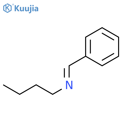 1-Butanamine, N-(phenylmethylene)-, (E)- structure