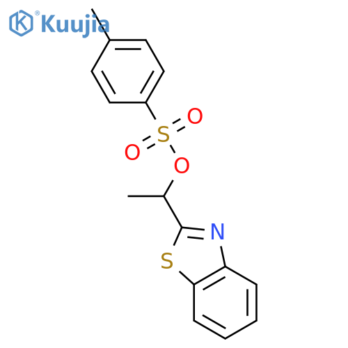 1-(1,3-benzothiazol-2-yl)ethyl 4-methylbenzene-1-sulfonate structure