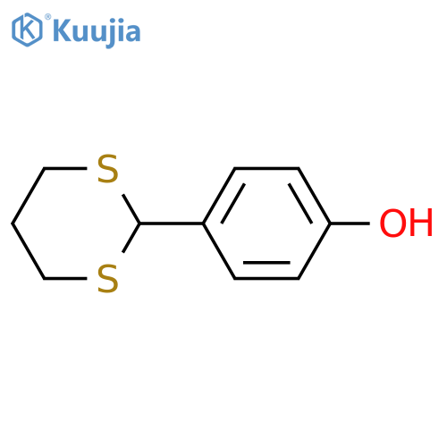 4-(1,3-dithian-2-yl)phenol structure