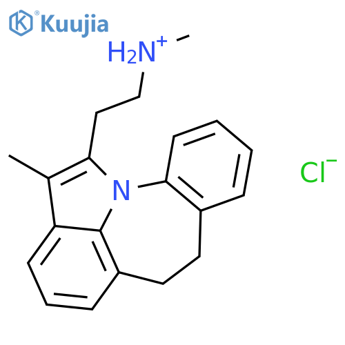 N-methyl-2-(2-methyl-6,7-dihydroindolo[1,7-ab][1]benzazepin-1-yl)ethanaminium chloride structure