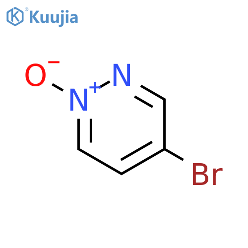 Pyridazine, 4-bromo-,1-oxide structure