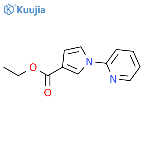 1H-PYRROLE-3-CARBOXYLIC ACID, 1-(2-PYRIDINYL)-, ETHYL ESTER structure