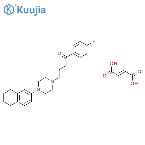 1-(4-fluorophenyl)-4-[4-(5,6,7,8-tetrahydronaphthalen-2-yl)piperazin-1-yl]butan-1-one (2Z)-but-2-enedioate structure