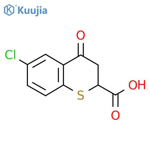 6-CHLORO-4-OXOTHIOCHROMANE-2-CARBOXYLIC ACID structure