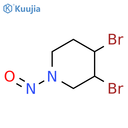 3,4-dibromo-1-nitrosopiperidine structure