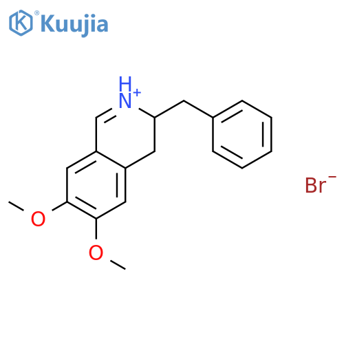 3-benzyl-6,7-dimethoxy-3,4-dihydroisoquinolinium bromide structure