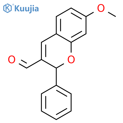 7-methoxy-2-phenyl-2h-chromene-3-carbaldehyde structure